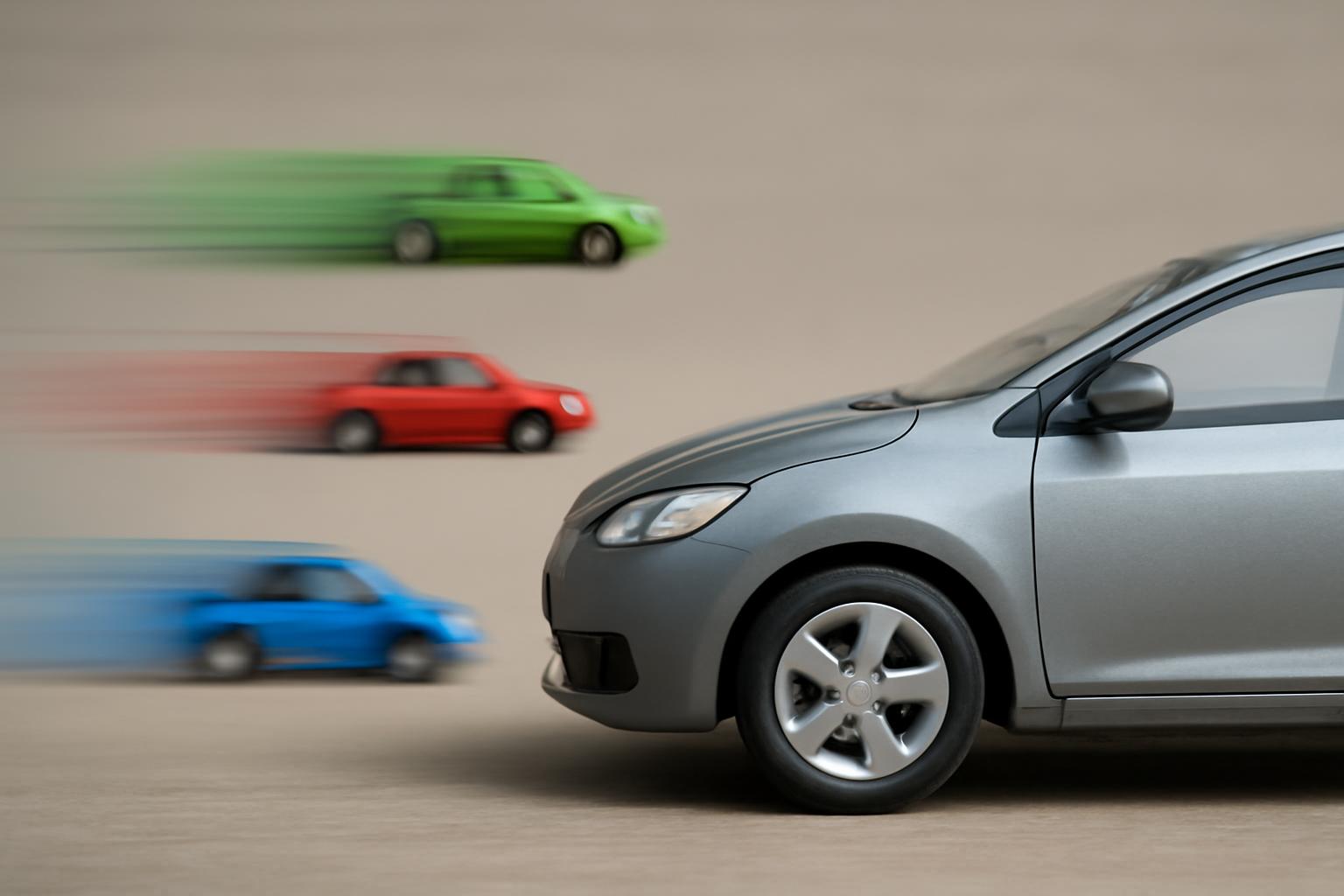 Különböző gyorsulástípusok összehasonlítása